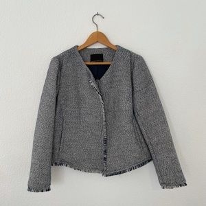 Banana Republic Woven Blazer with Fringe